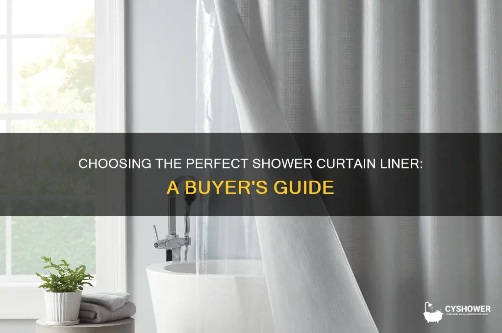 how to buy good shower curtain liner