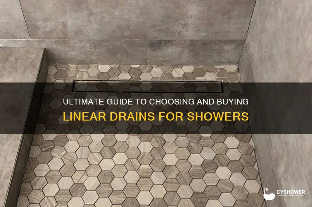 how to buy linear drains for shower