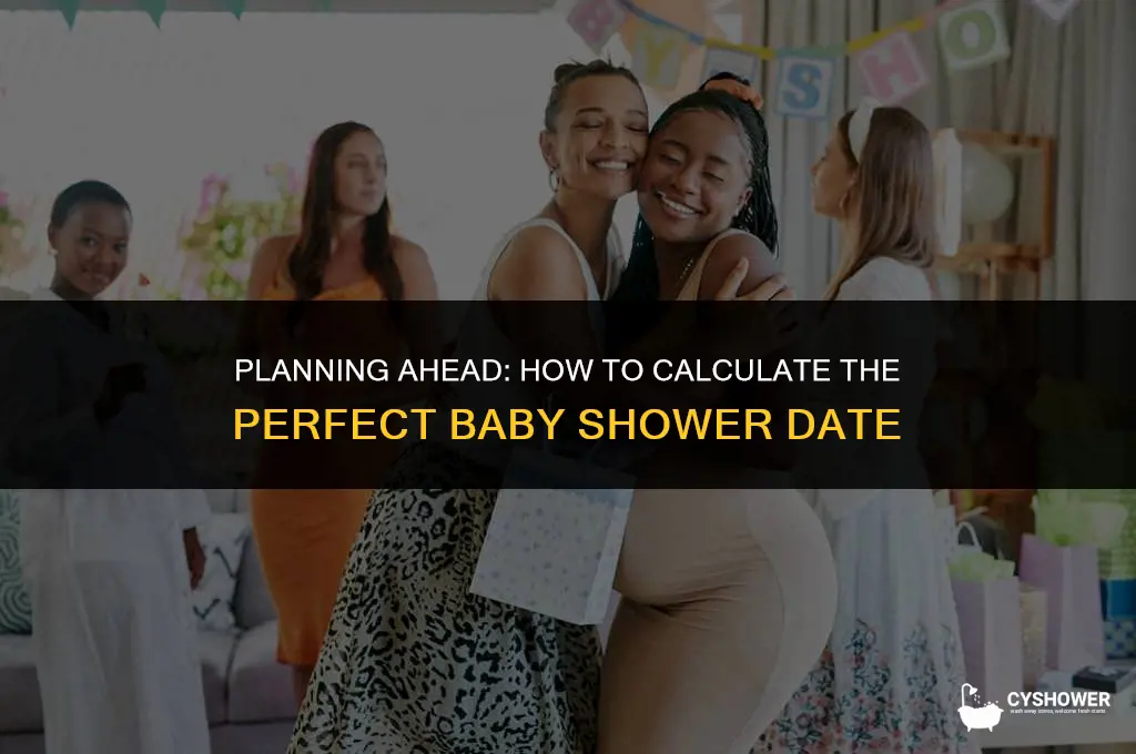 how to calculate baby shower date