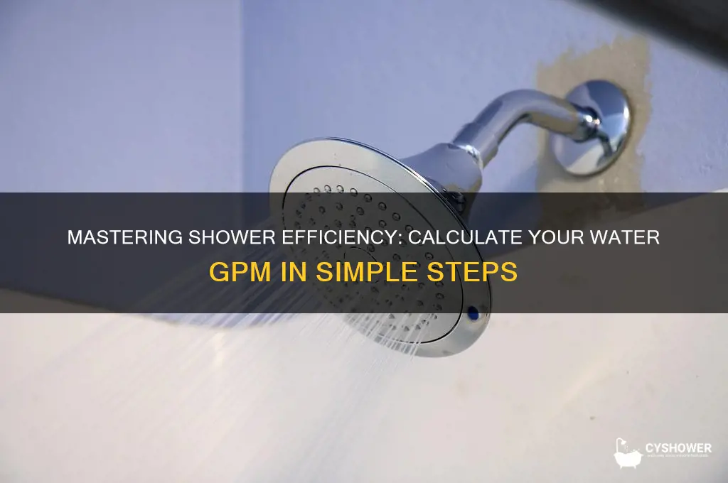 how to calculate gpm of water in shower