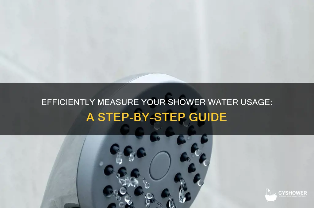how to calculate shower water usage