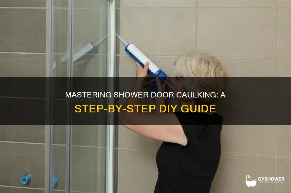 how to calk shower door