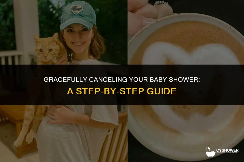 how to cancel a baby shower