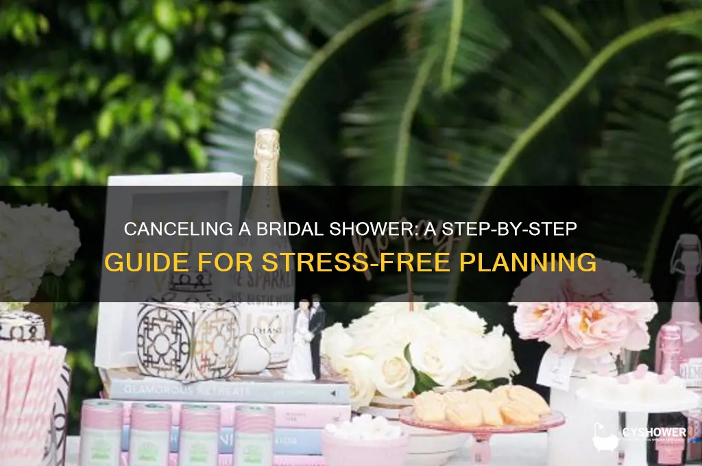how to cancel a bridal shower