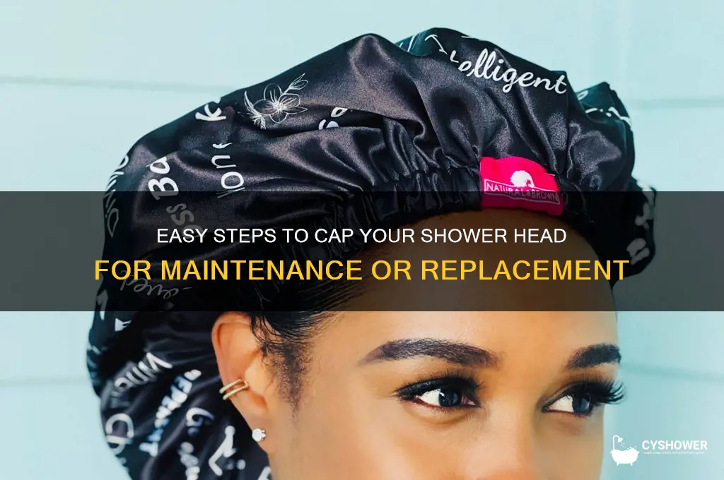 how to cap a shower head