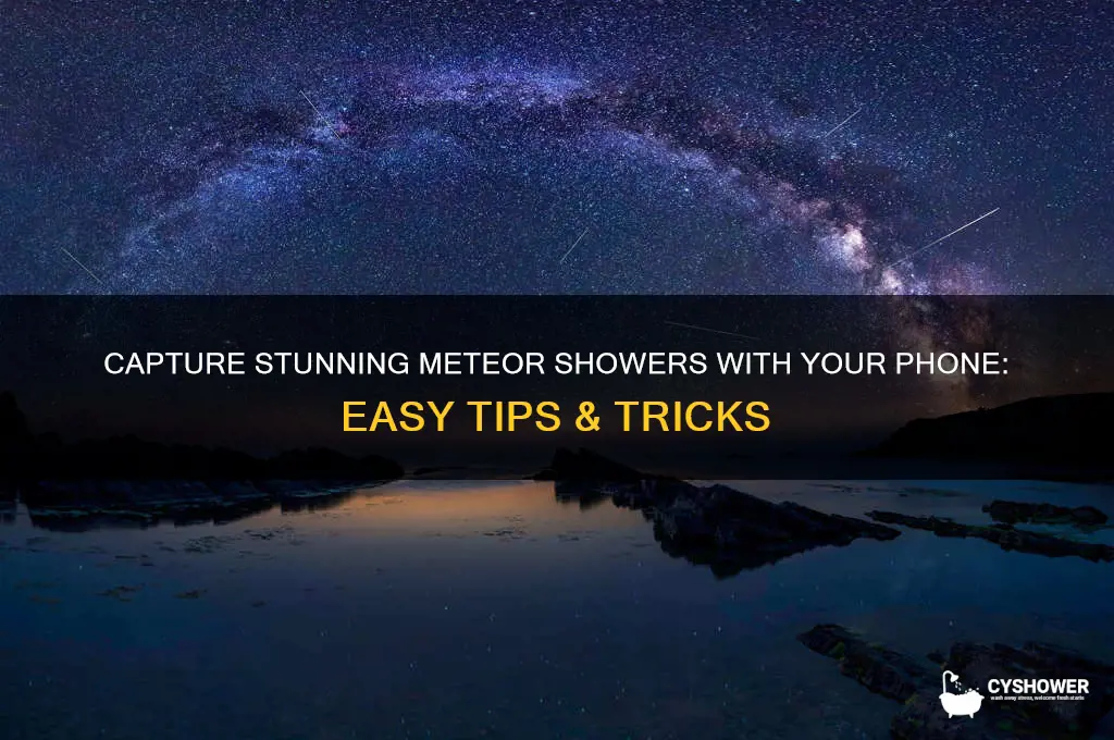 how to capture meteor shower on phone