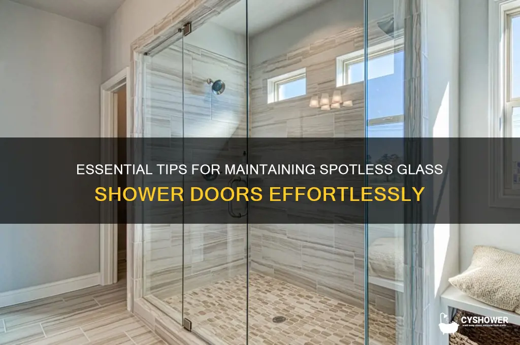 how to care for glass shower doors