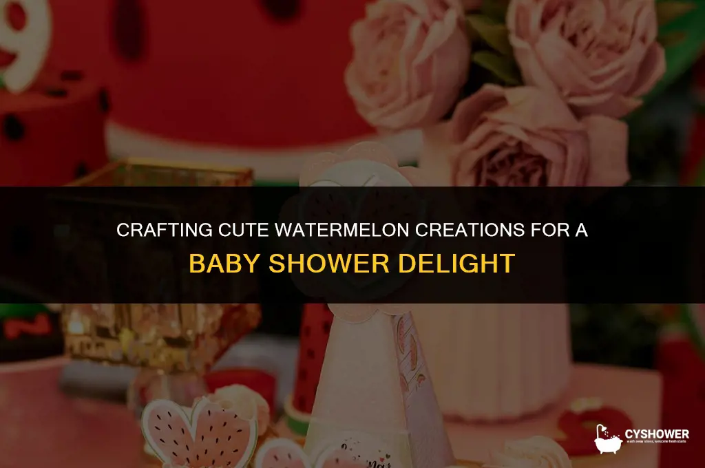 how to carve watermelon for baby shower
