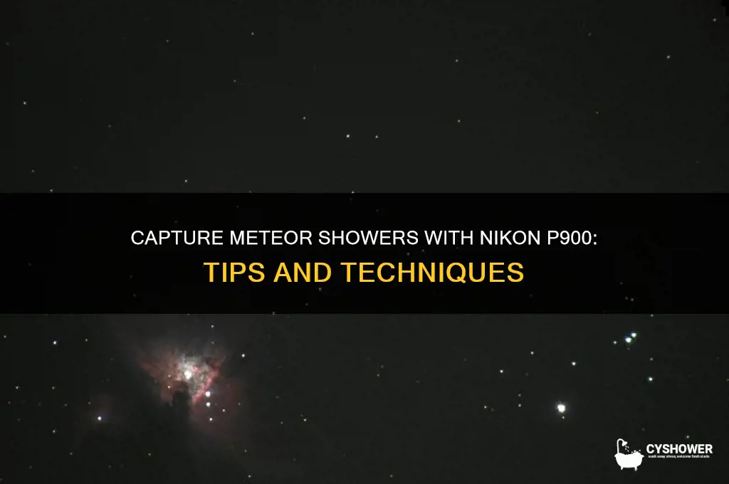 how to catch meteor shower on nikon p900