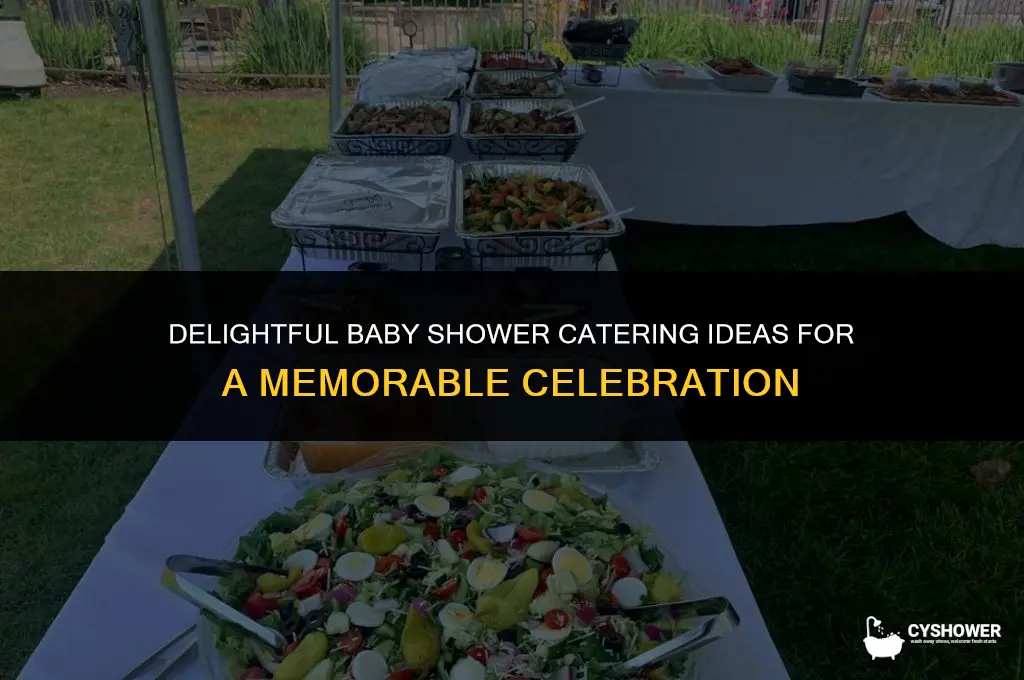 how to cater a baby shower