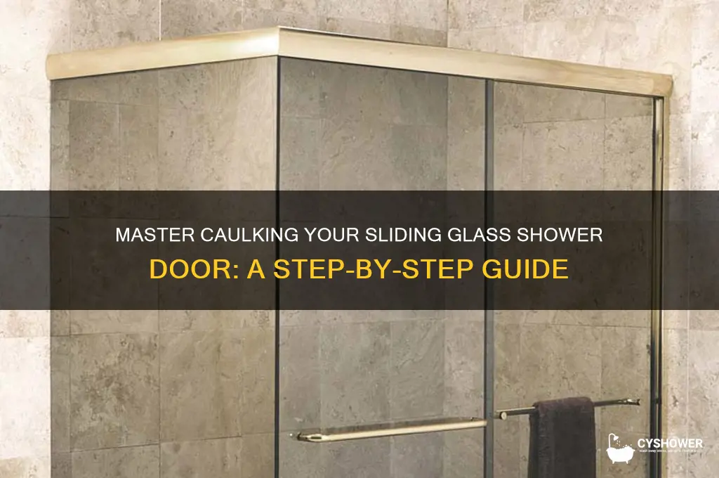 how to caulk a sliding glass shower door