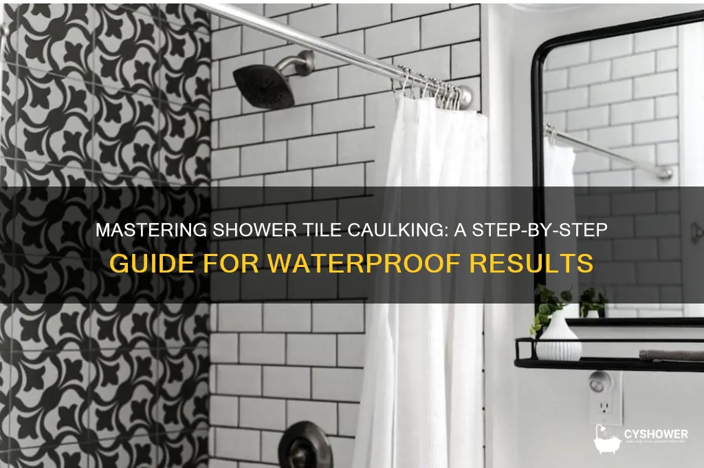 how to caulk around shower tile