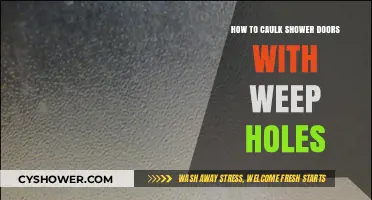 Caulking Shower Doors with Weep Holes: A Step-by-Step Guide