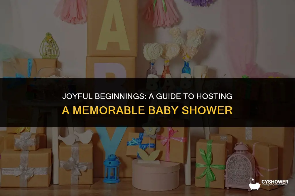 how to celebrate a baby shower