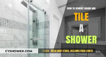 Master Shower Tiling: Cement Board Installation and Tile Guide