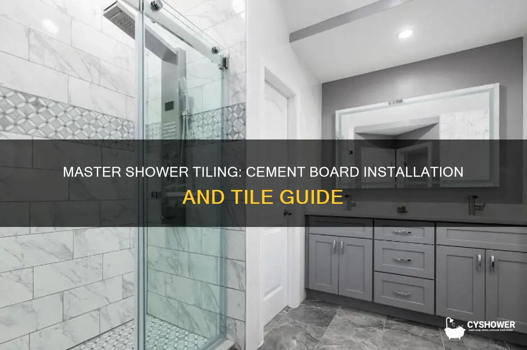 how to cement board and tile a shower