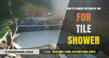 Cementing Your Tub Base for a Perfect Tile Shower Installation