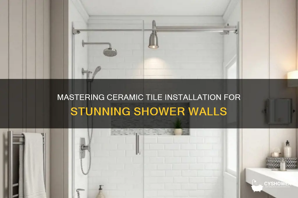 how to ceramic tile shower walls