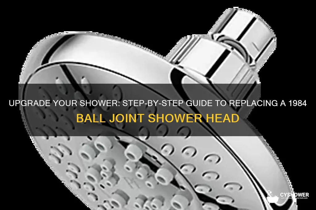 how to change a 1984 ball joint shower head