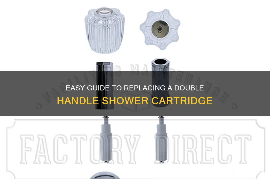 how to change a double handle shower cartridge replacement