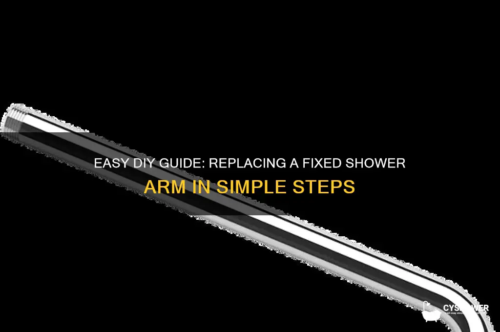 how to change a fixed shower arm