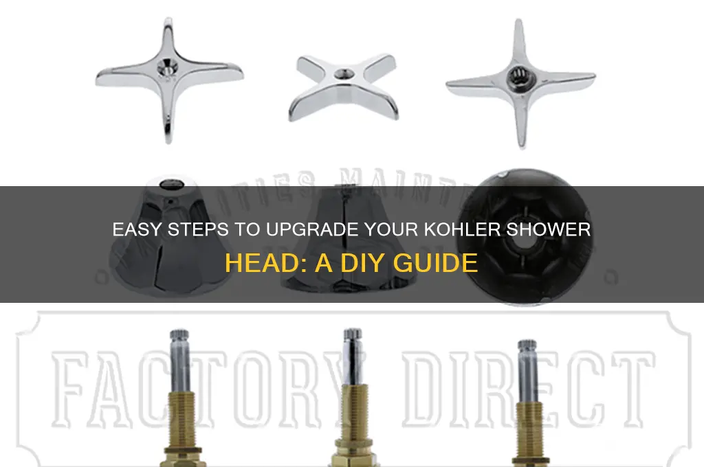 how to change a kohler shower head