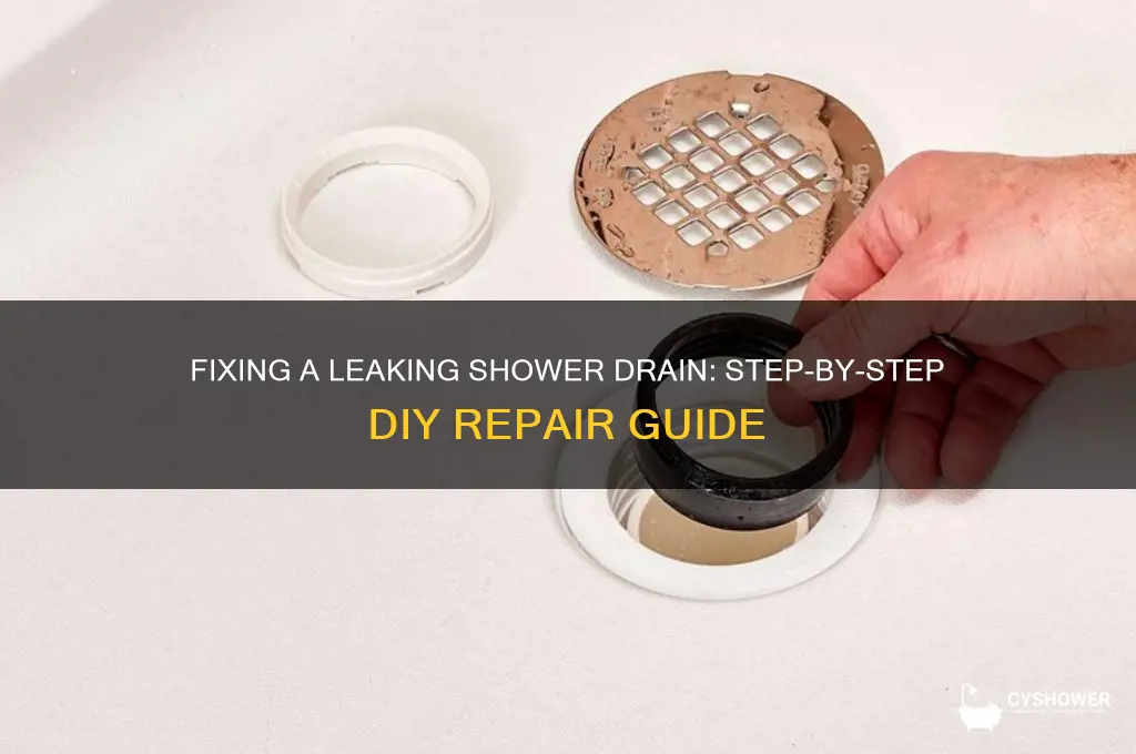 how to change a leaking shower drain