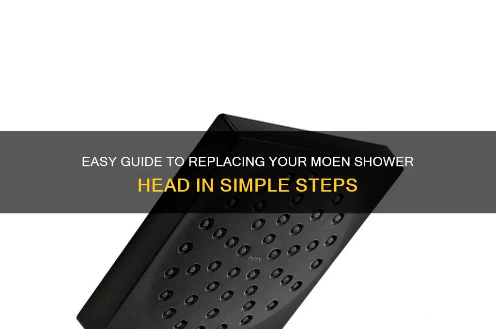 how to change a moen shower head