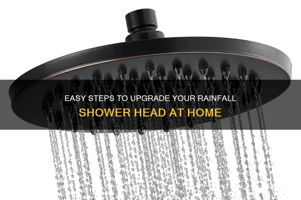 how to change a rainfall shower head