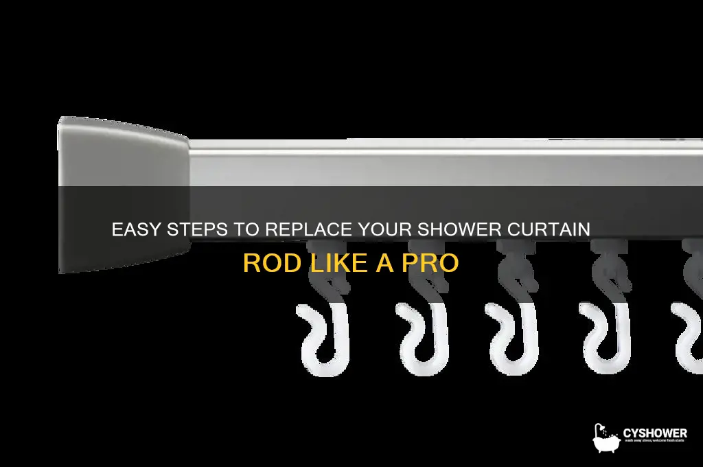 how to change a shower curtain rod