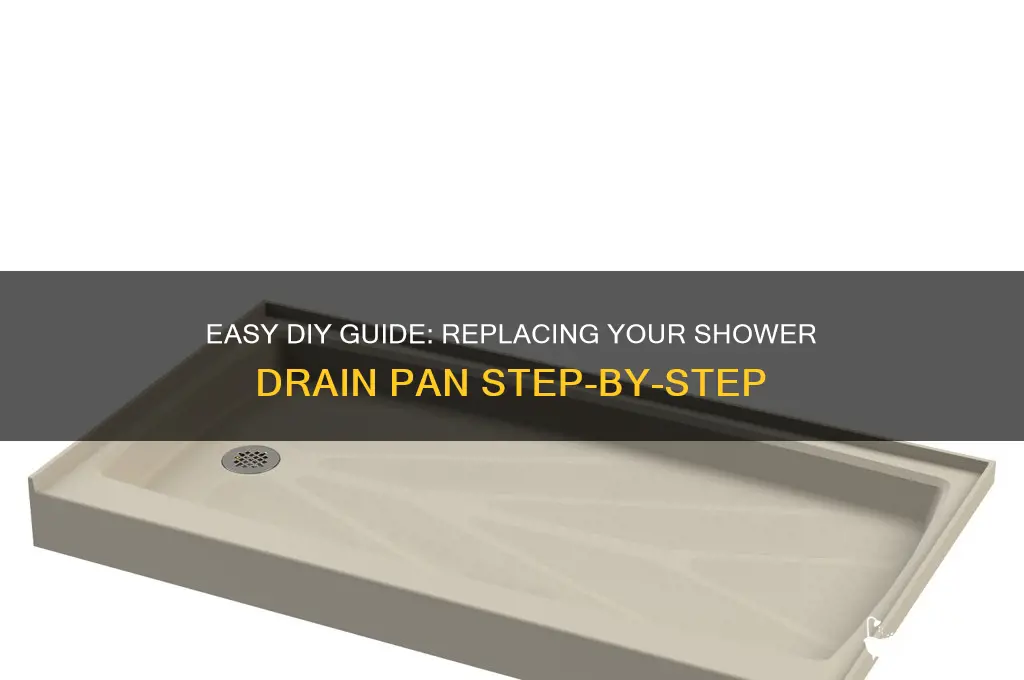 how to change a shower drain pan