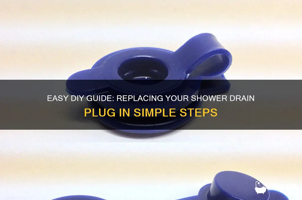 how to change a shower drain plug