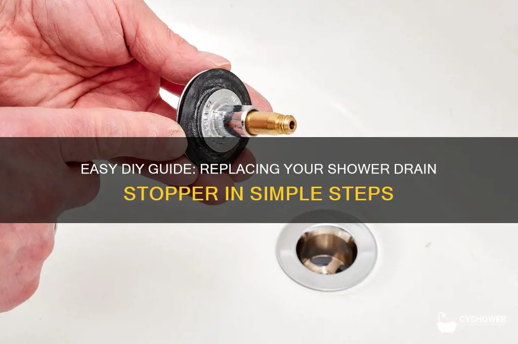 how to change a shower drain stopper