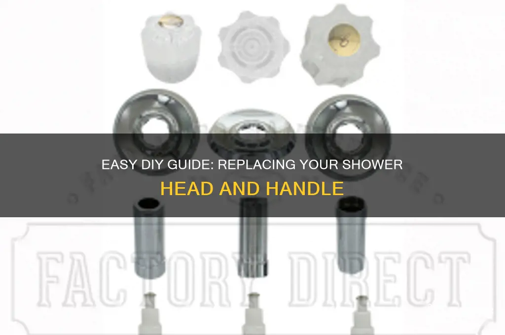 how to change a shower head and handle