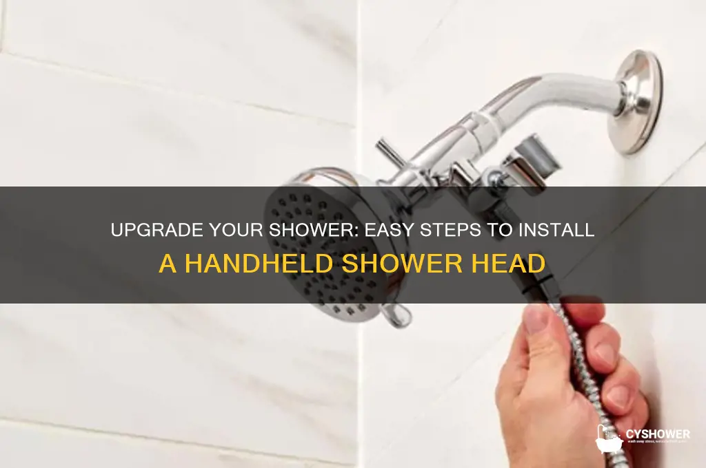 how to change a shower head to a hand held