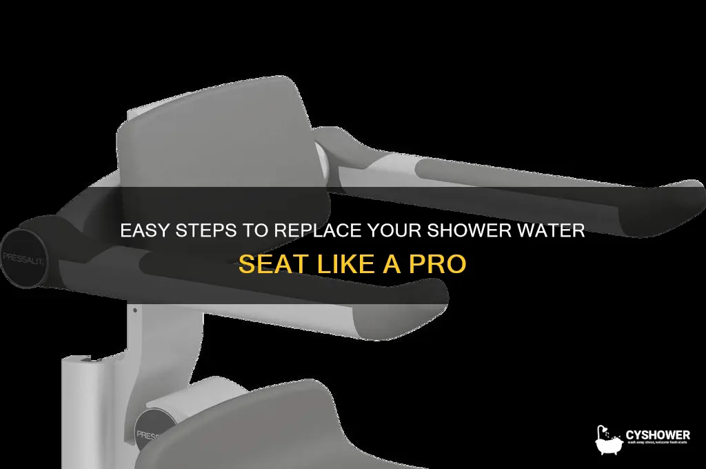 how to change a shower water seat
