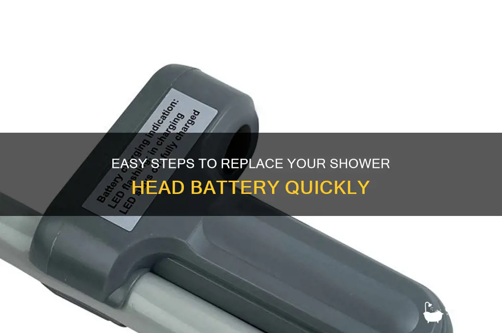 how to change batery on shower head