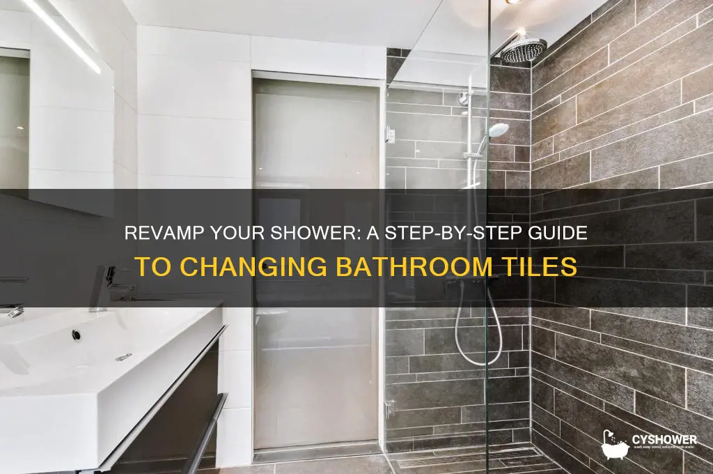 how to change bathroom shower tiles