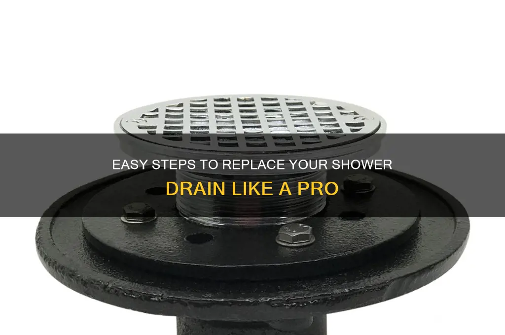 how to change drain in shower