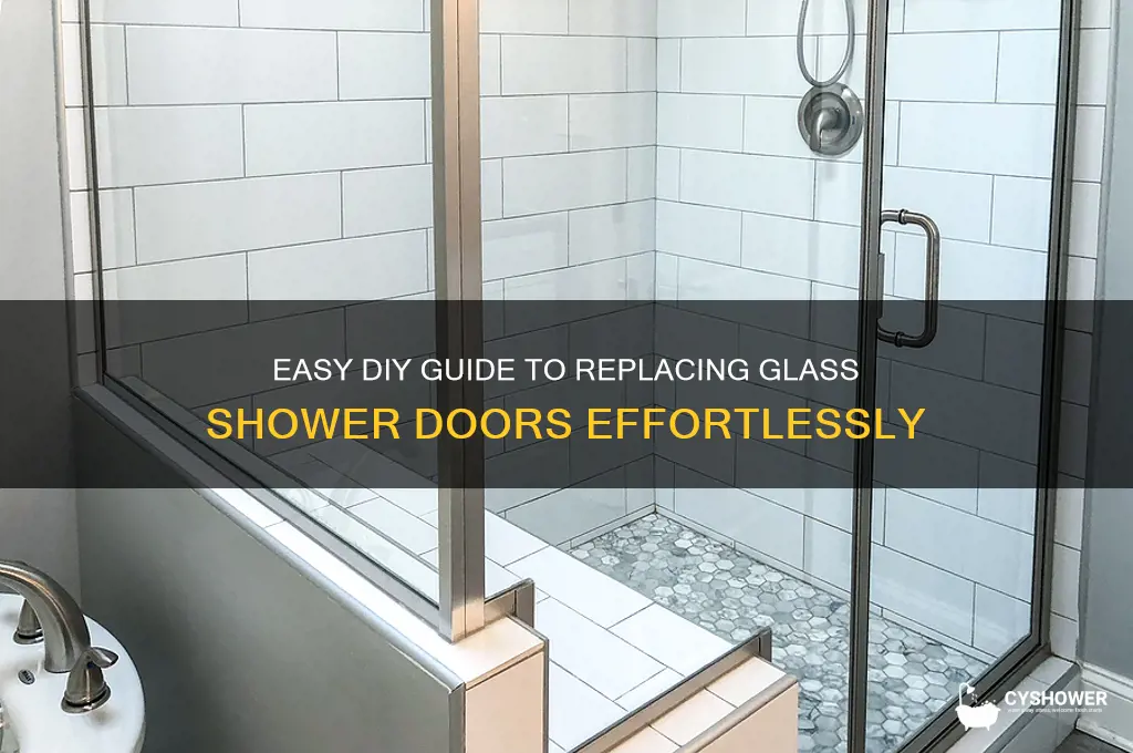 how to change glass shower doors