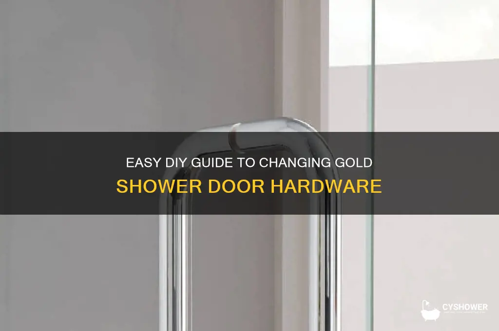how to change gold on shower door