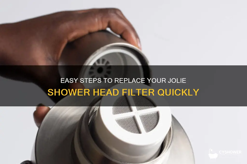 how to change jolie shower head filter