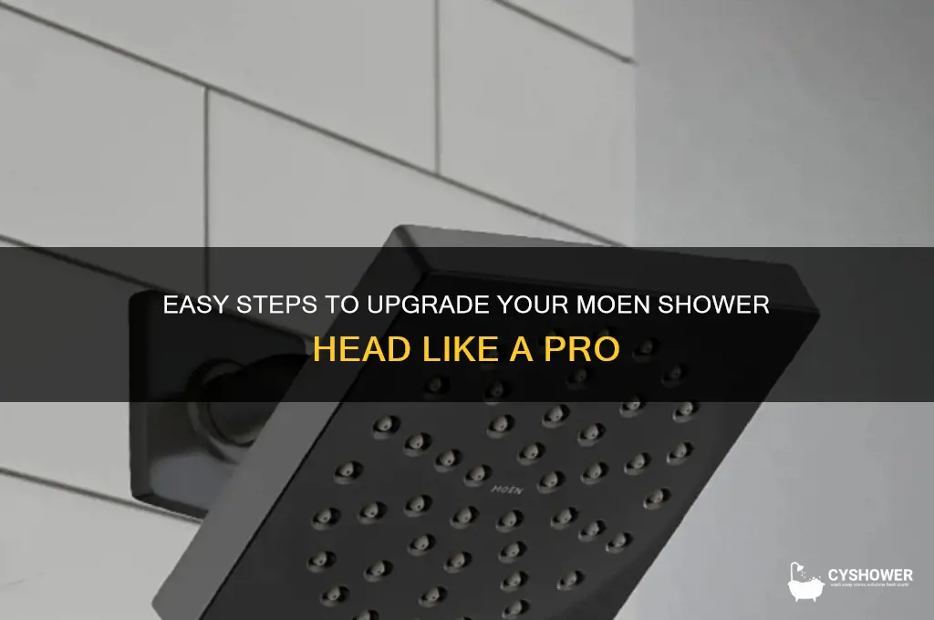 how to change moen shower head