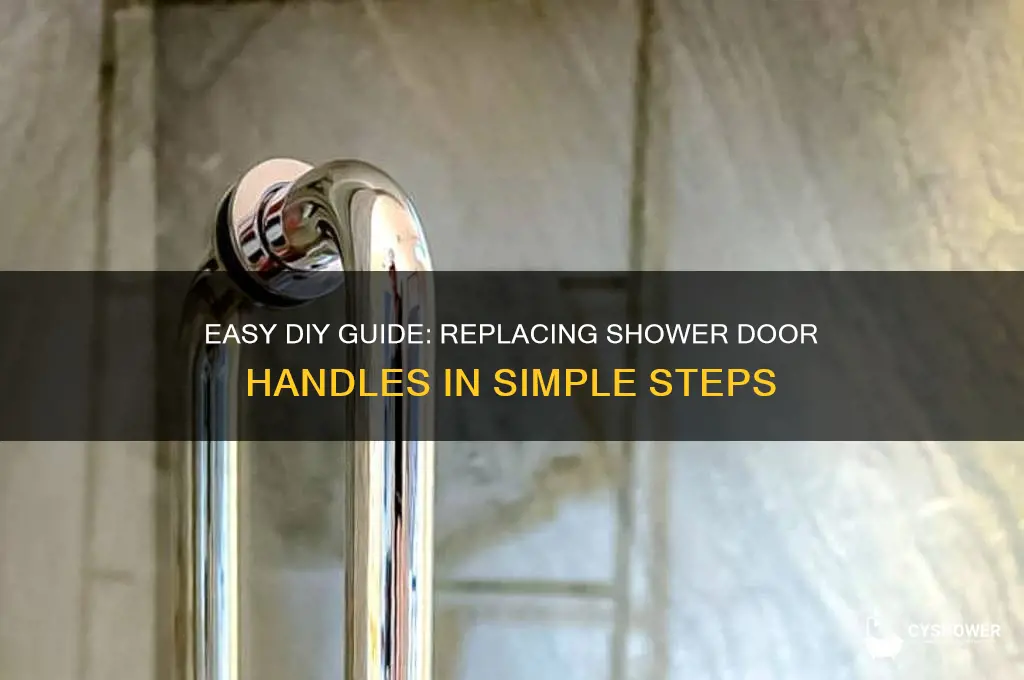 how to change shower door handles