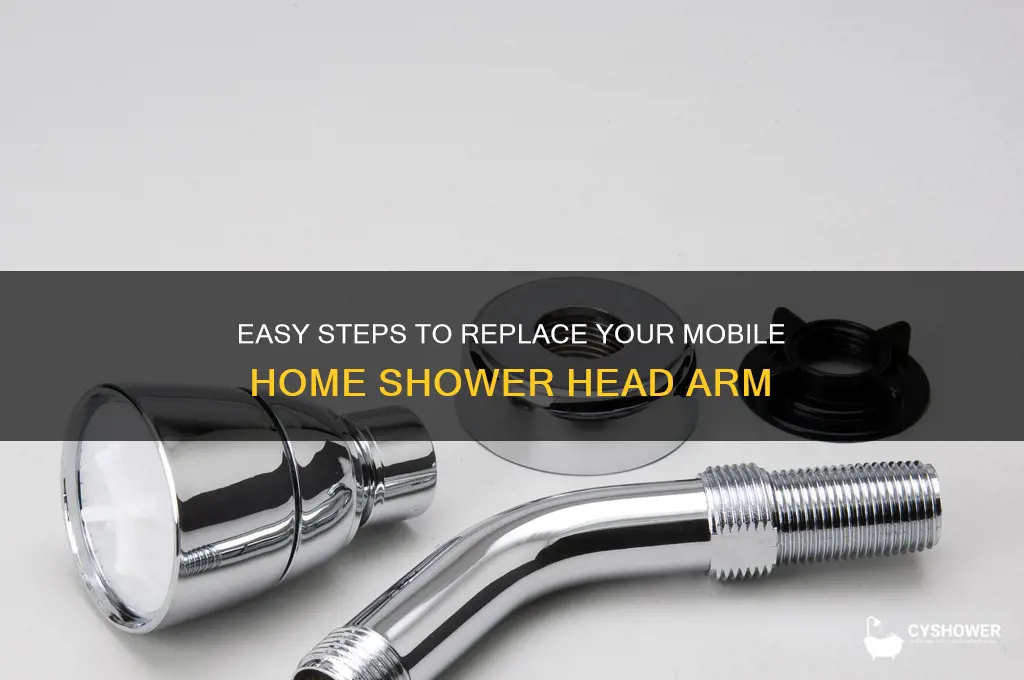how to change shower head arm in mobile home