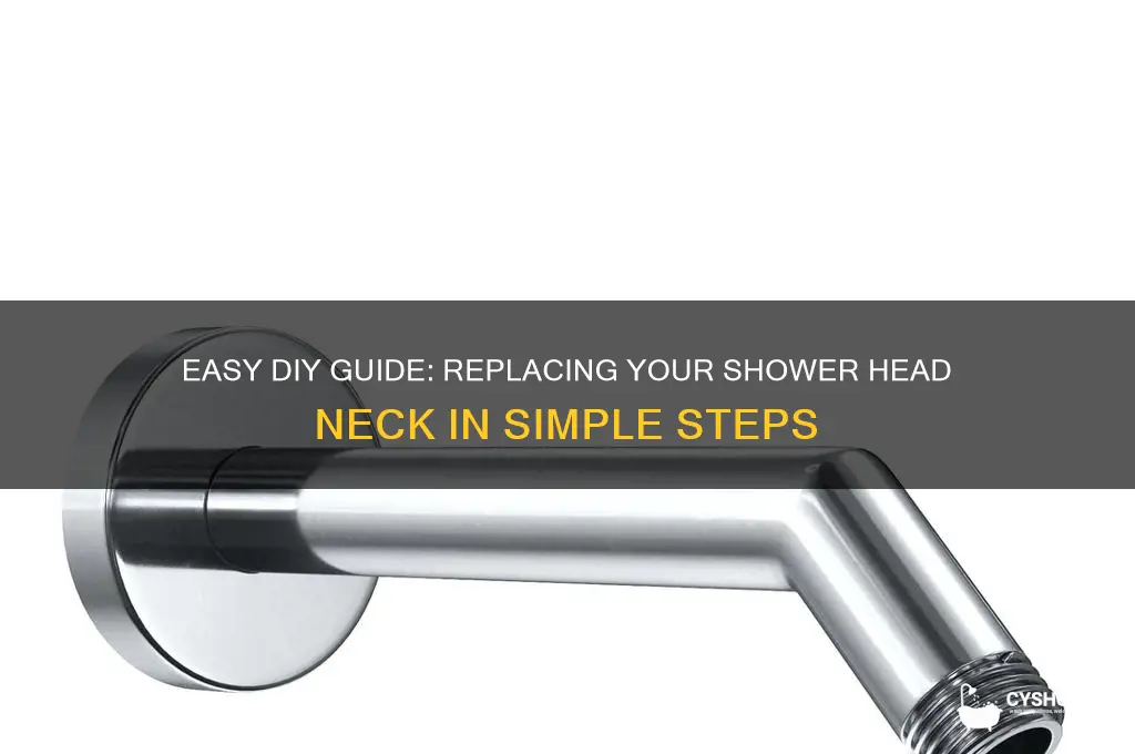 how to change shower head neck