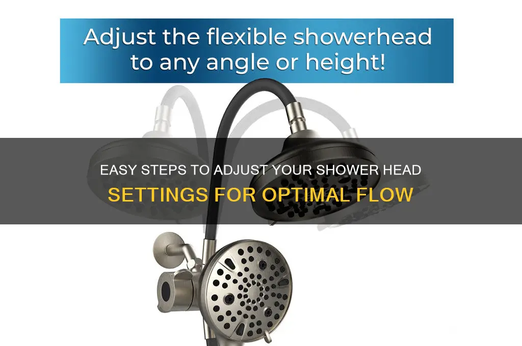 how to change shower head setting