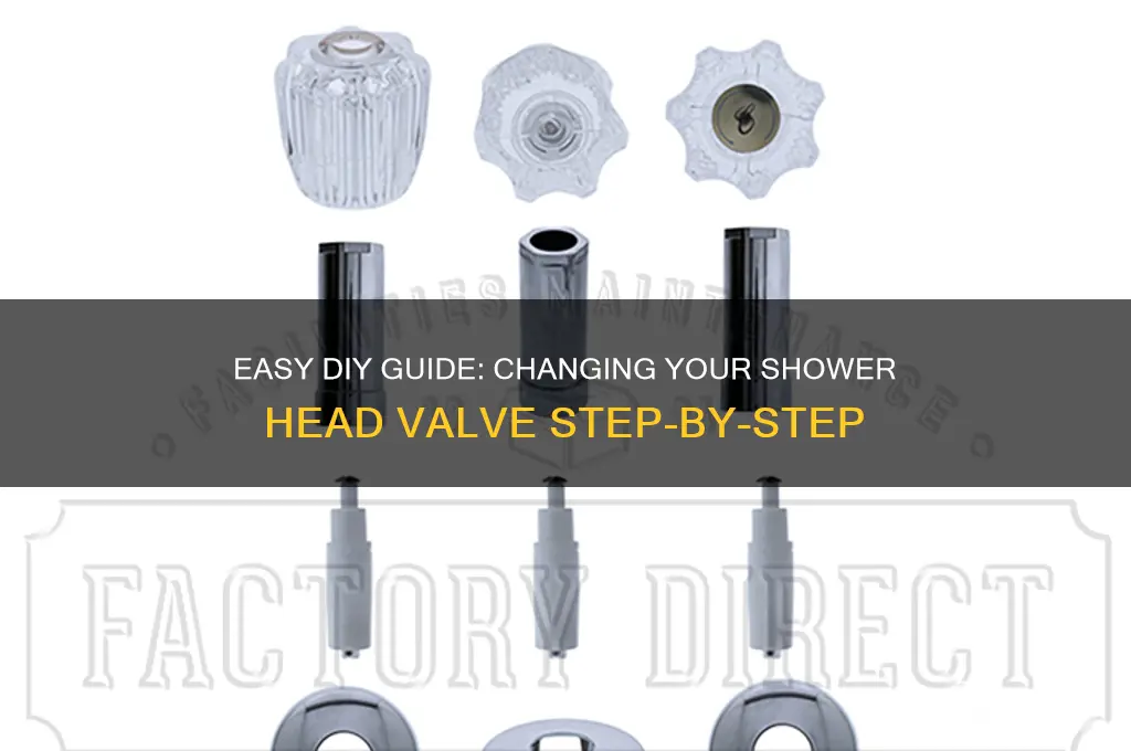 how to change shower head valve