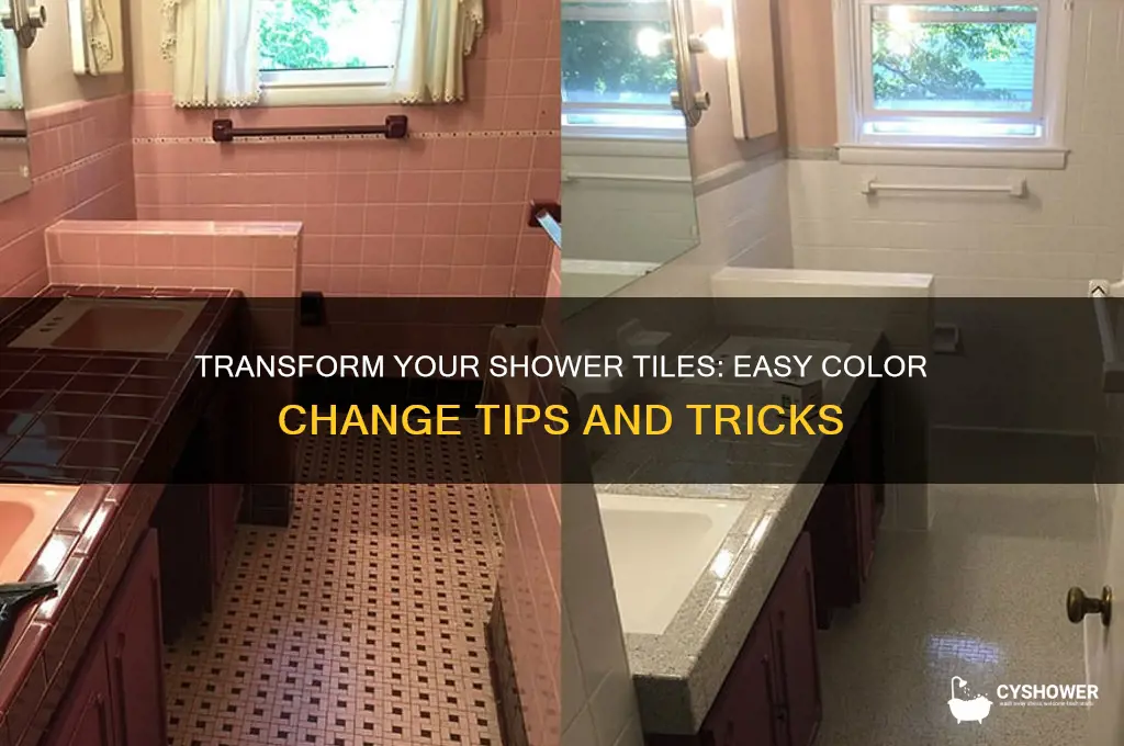 how to change shower tile color