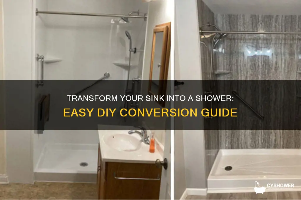 how to change sink to shower head